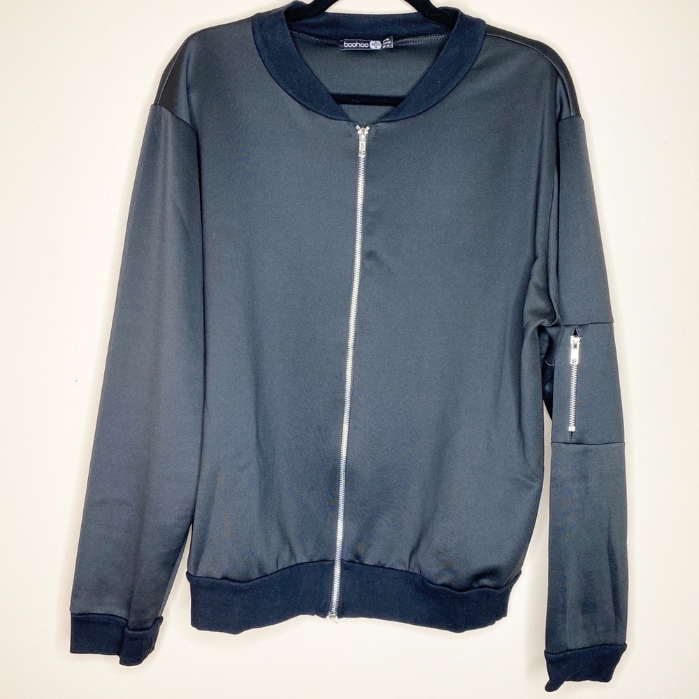 {boohoo} black bomber